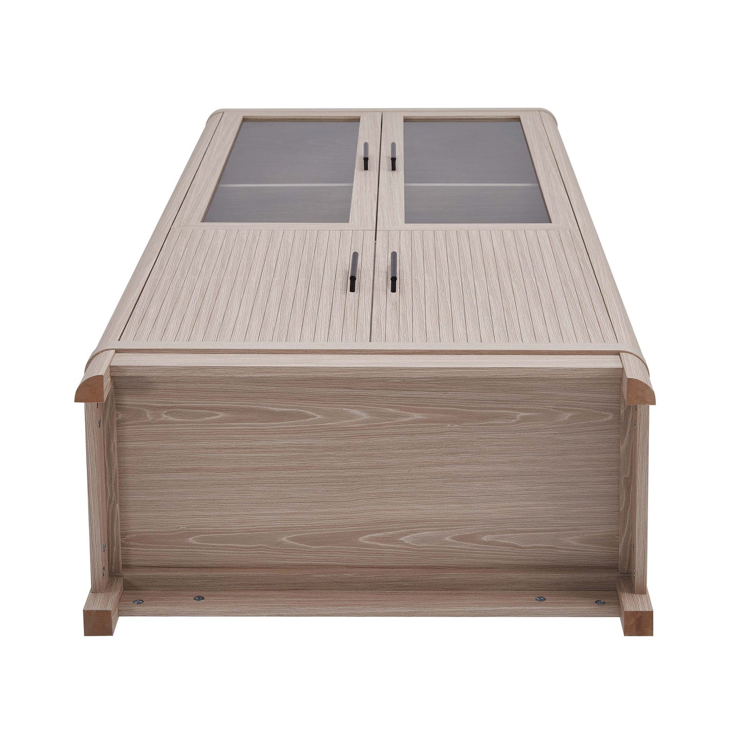 Jodie - Bookcase Cabinet With 6 Adjustable Shelves - Oak - The Sleep Loft - Online Mattress Showroom NYC