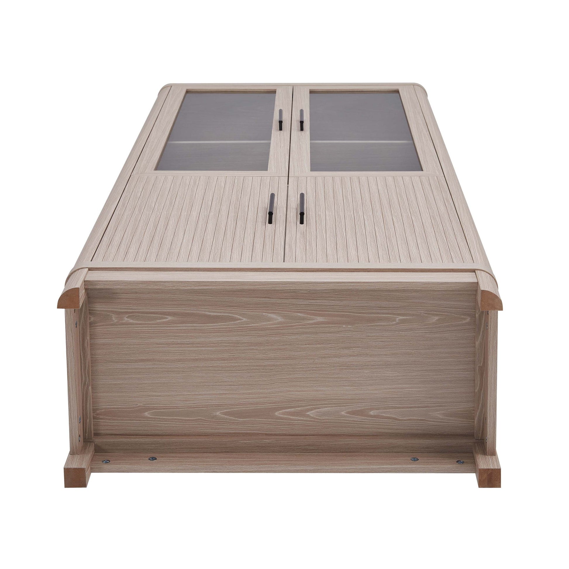 Jodie - Bookcase Cabinet With 6 Adjustable Shelves - Oak - The Sleep Loft - Online Mattress Showroom NYC