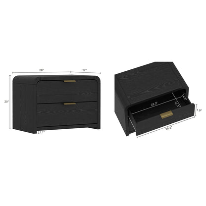 Grace - Nightstand With Modern Minimalist Design - The Sleep Loft - Online Mattress Showroom NYC