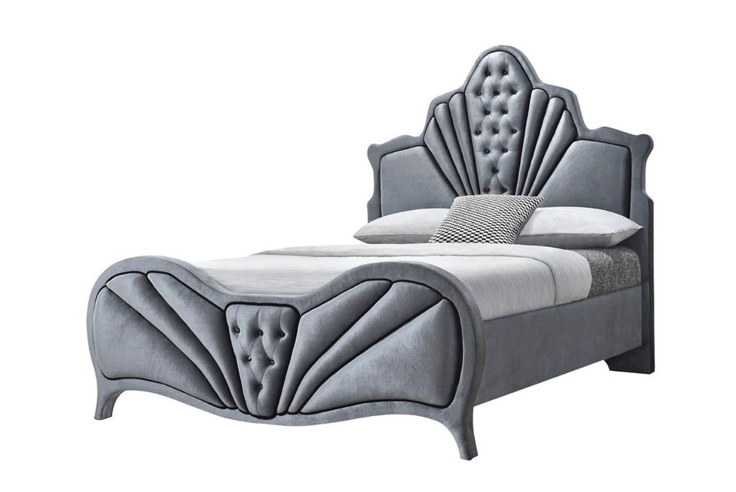 Dante - Queen Bed - Gray - The Sleep Loft - Online Mattress Showroom NYC