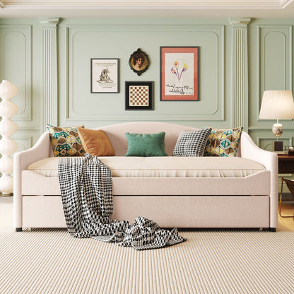 Upholstered Daybed With Light And Trundle - The Sleep Loft - Online Mattress Showroom NYC