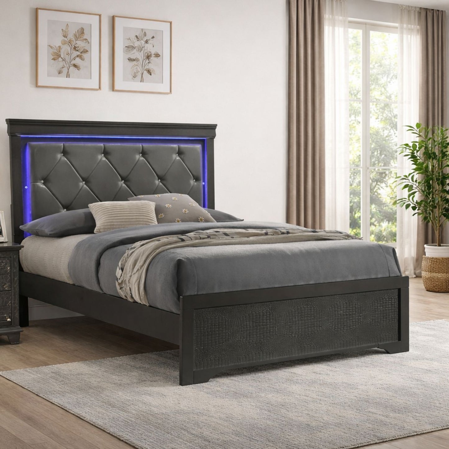 Blaze - Bed With LED Headboard - The Sleep Loft - Online Mattress Showroom NYC