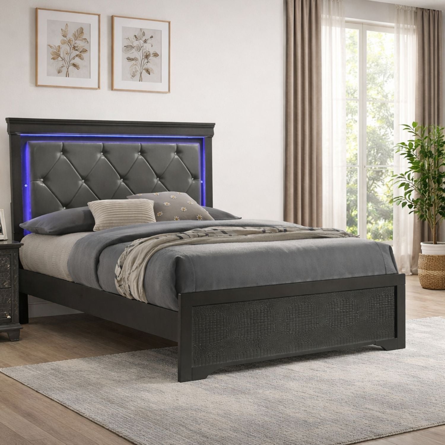 Blaze - Bed With LED Headboard - The Sleep Loft - Online Mattress Showroom NYC