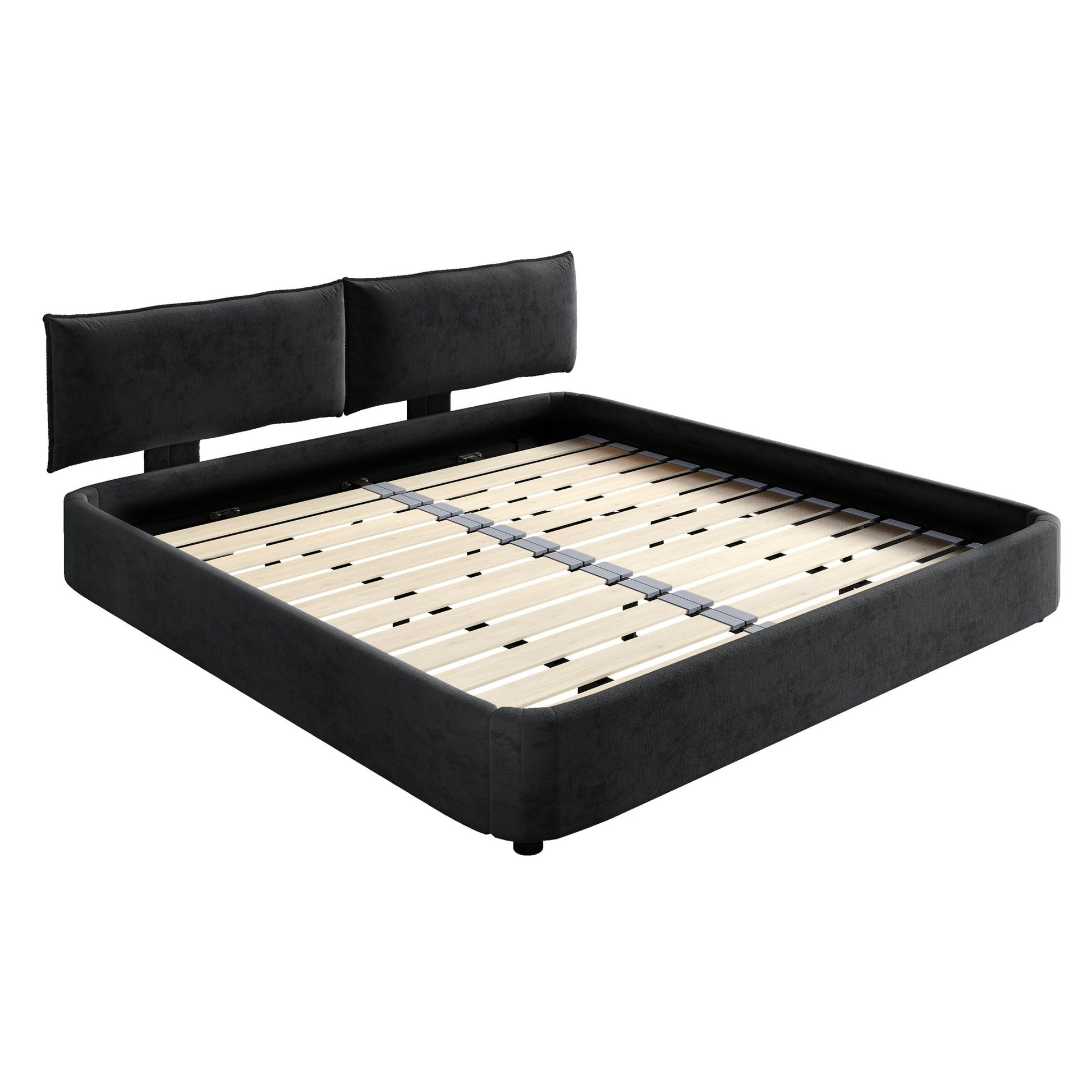 Cloud Bed Frame With Oversized Padded Movable Headboard - The Sleep Loft - Online Mattress Showroom NYC