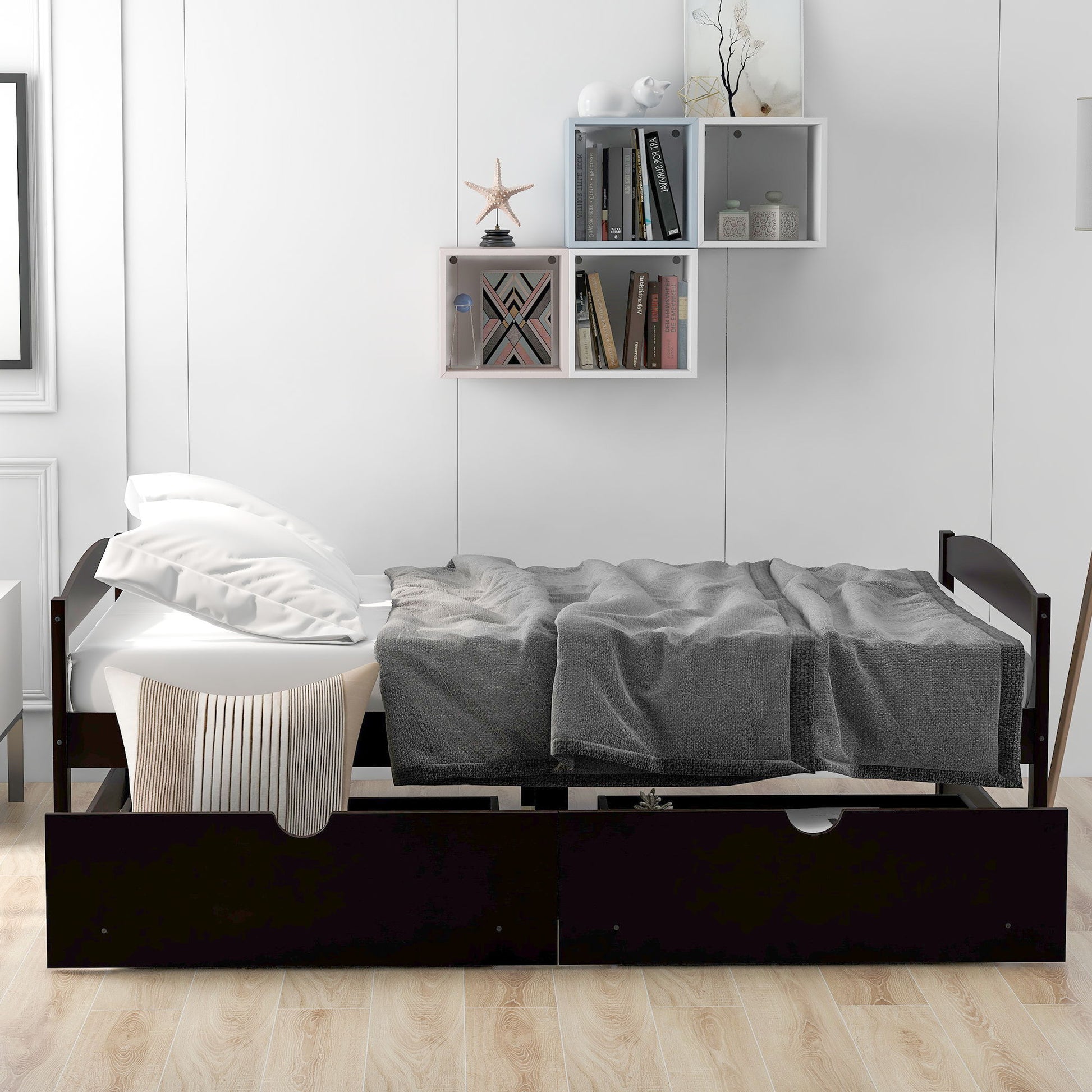 Platform Bed With 2 Drawers - The Sleep Loft - Online Mattress Showroom NYC