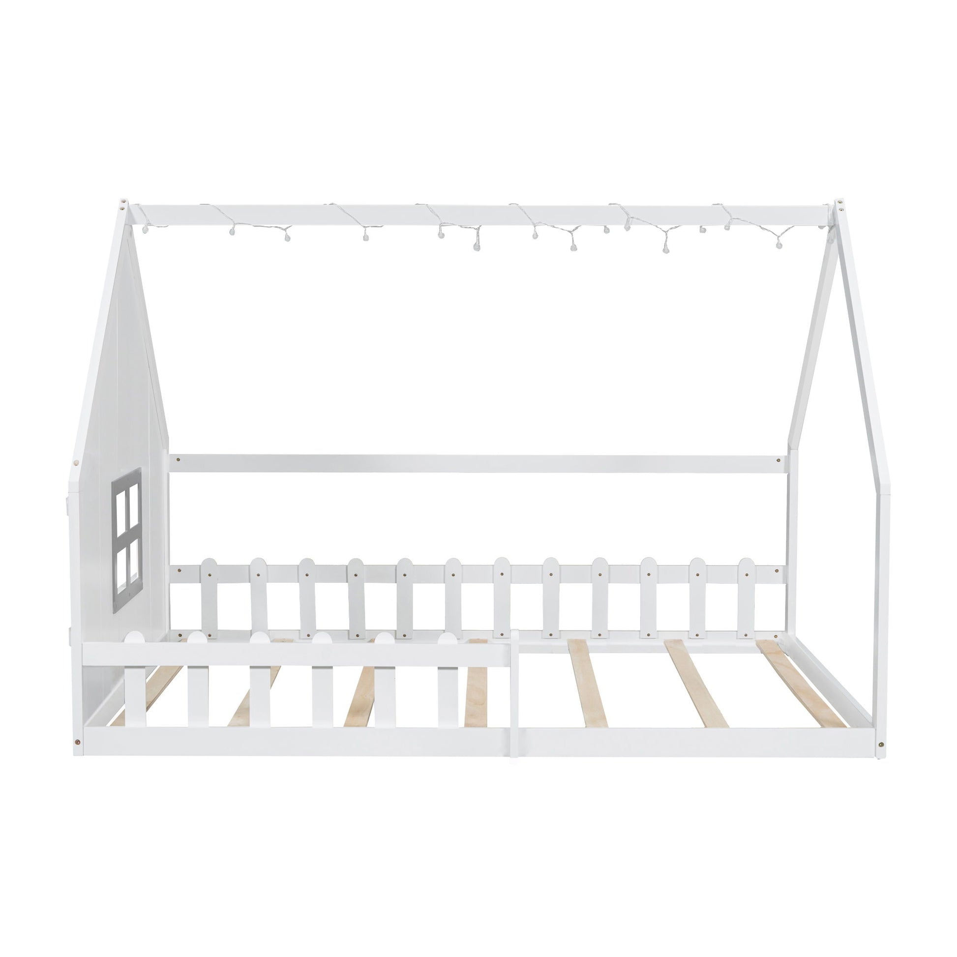 House Bed With Window And Fence - The Sleep Loft - Online Mattress Showroom NYC