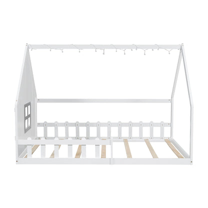 House Bed With Window And Fence - The Sleep Loft - Online Mattress Showroom NYC