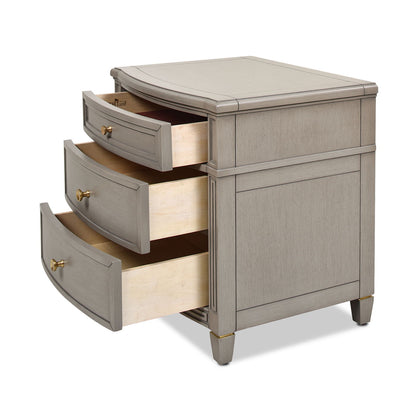 Dauphin - 3 Drawer Accent End Table - The Sleep Loft - Online Mattress Showroom NYC