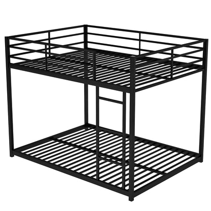Metal Bunk Bed, Low Bunk Bed With Ladder - The Sleep Loft - Online Mattress Showroom NYC