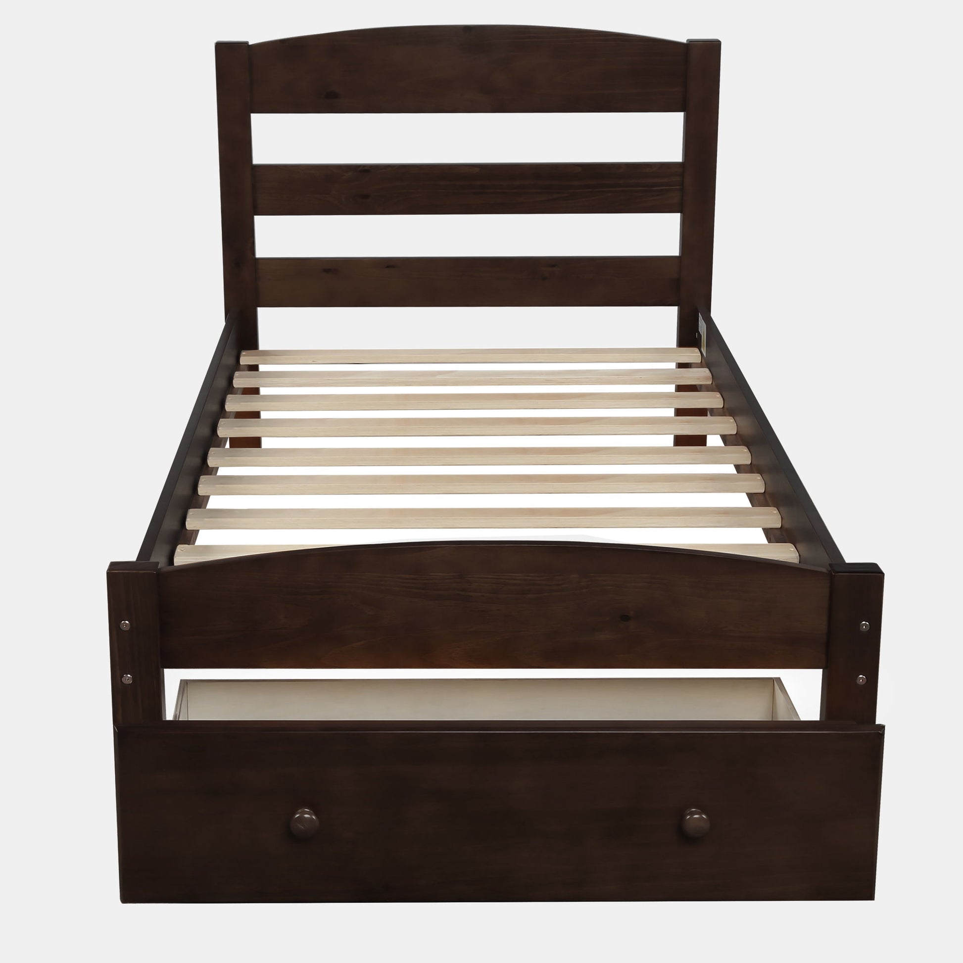 Platform Bed Frame With Storage Drawer And Wood Slat Support No Box Spring Needed - The Sleep Loft - Online Mattress Showroom NYC
