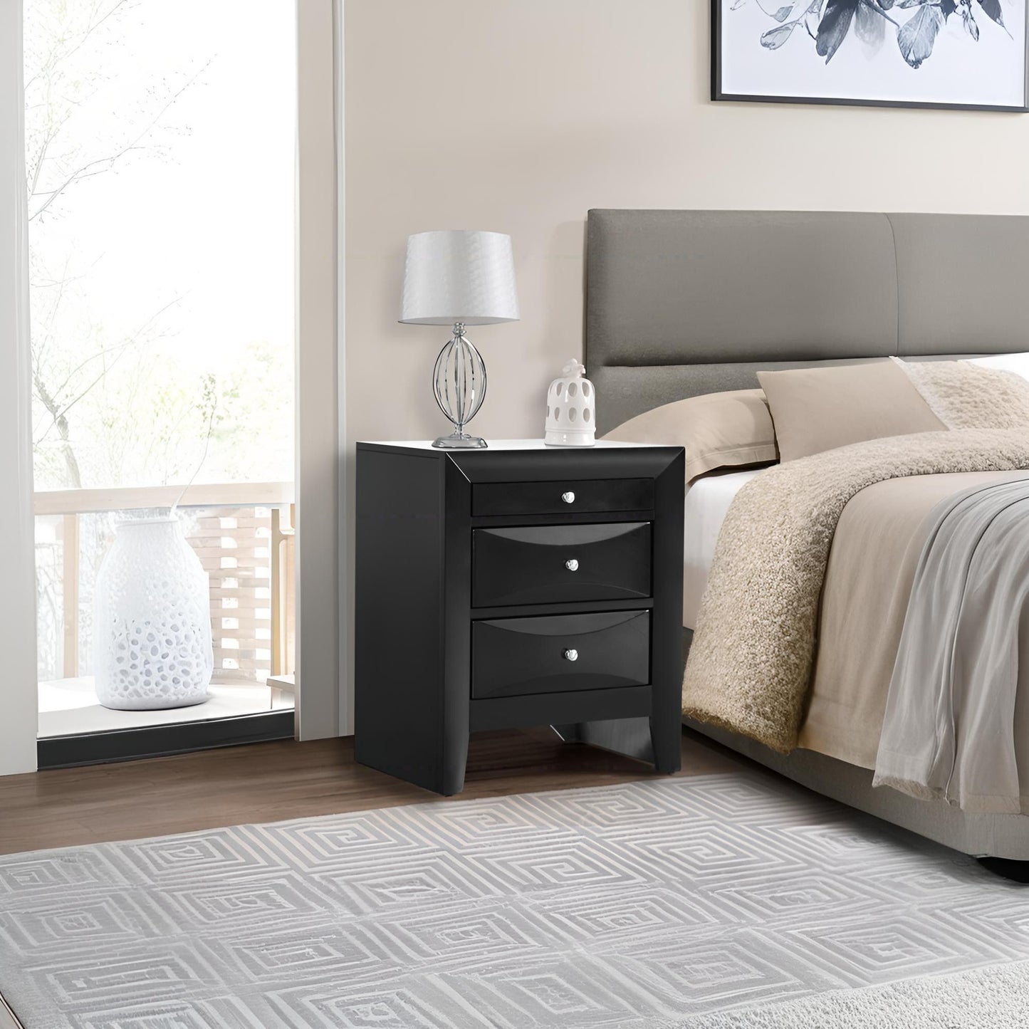 Modern Design Nightstand - The Sleep Loft - Online Mattress Showroom NYC