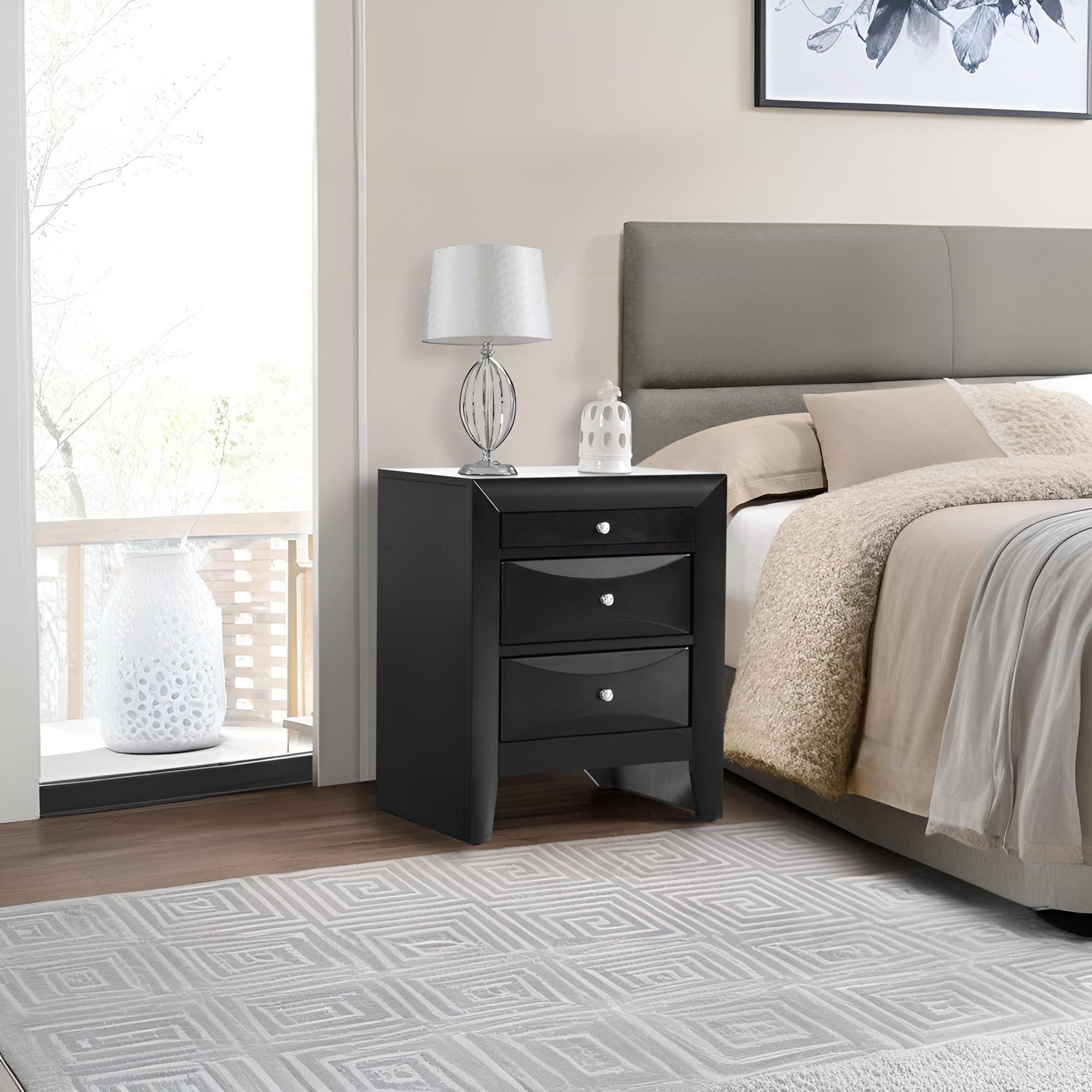 Modern Design Nightstand - The Sleep Loft - Online Mattress Showroom NYC