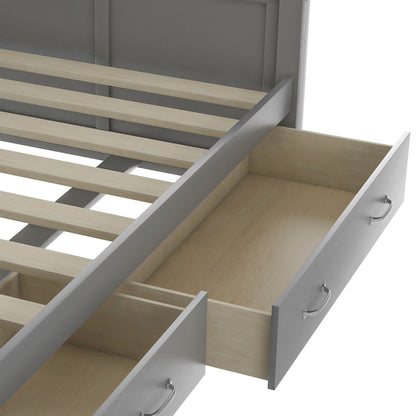 Modern Daybed With 2 Large Drawers, X Shaped Frame - The Sleep Loft - Online Mattress Showroom NYC