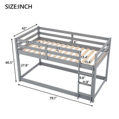Floor Bunk Bed With Ladder - The Sleep Loft - Online Mattress Showroom NYC