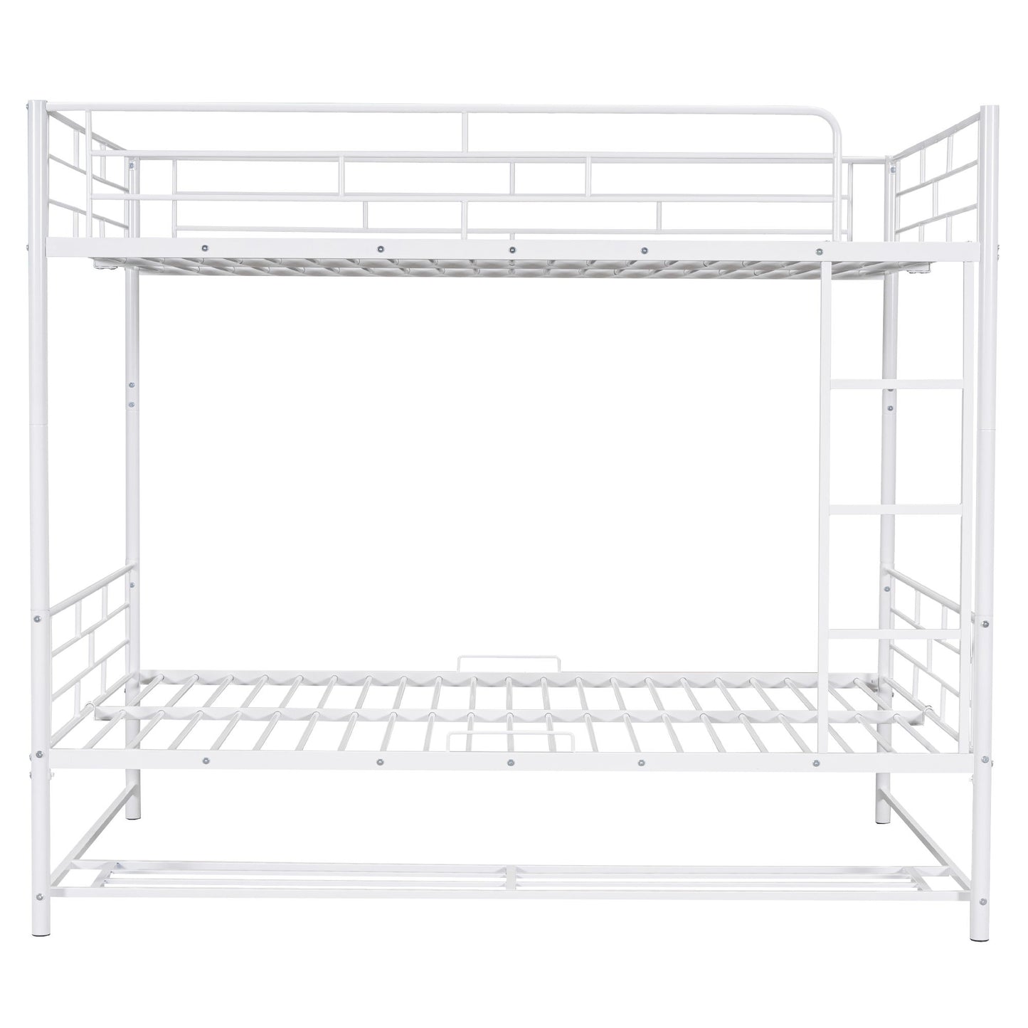 Metal Bunk Bed With Shelf And Guardrails - The Sleep Loft - Online Mattress Showroom NYC