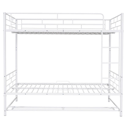 Metal Bunk Bed With Shelf And Guardrails - The Sleep Loft - Online Mattress Showroom NYC