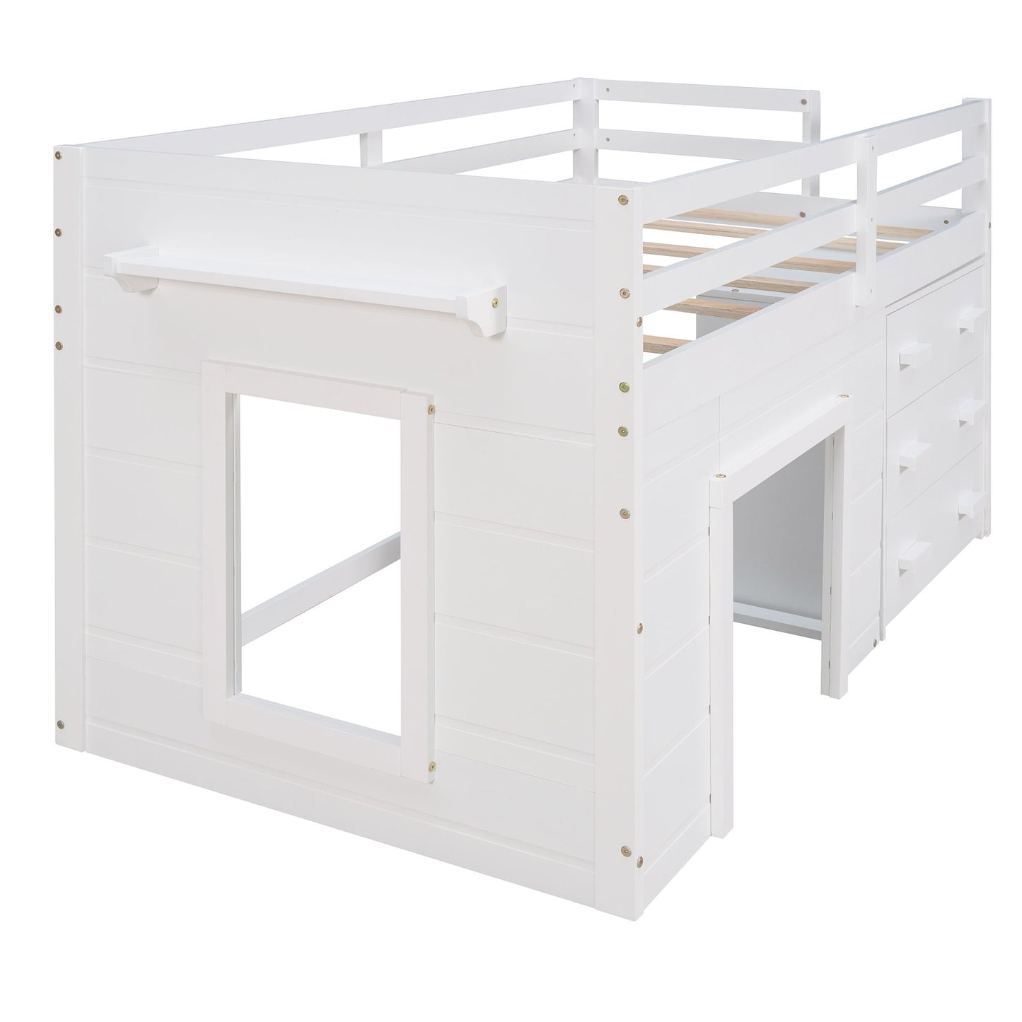 Loft Bed With Cabinet And Shelf - The Sleep Loft - Online Mattress Showroom NYC