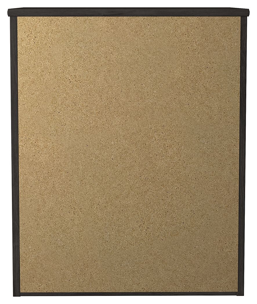 Belachime - Two Drawer Night Stand - Charcoal - The Sleep Loft - Online Mattress Showroom NYC