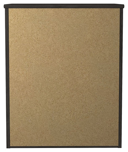 Belachime - Two Drawer Night Stand - Charcoal - The Sleep Loft - Online Mattress Showroom NYC