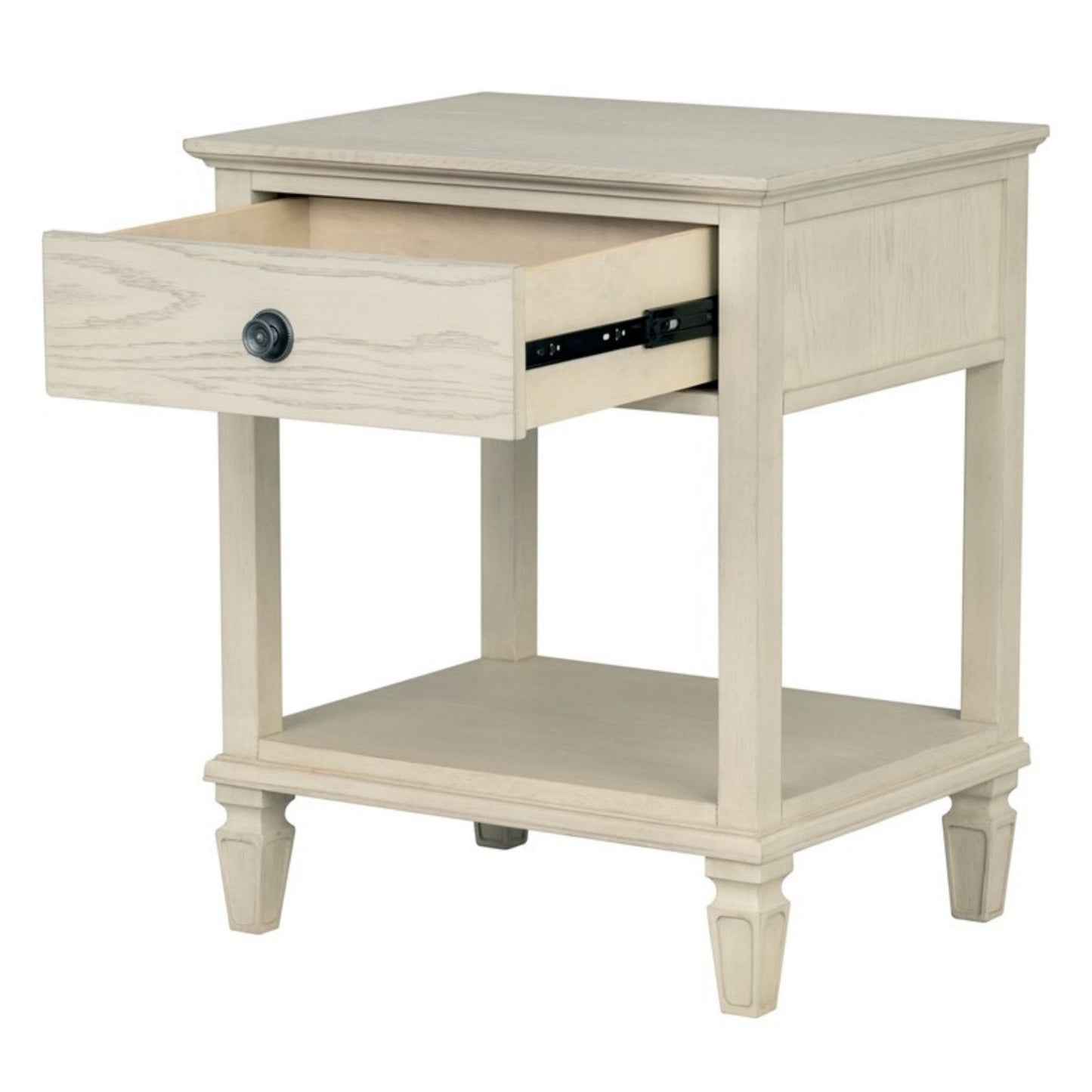 Victoria - Bedside Table With Drawer And Shelf - The Sleep Loft - Online Mattress Showroom NYC