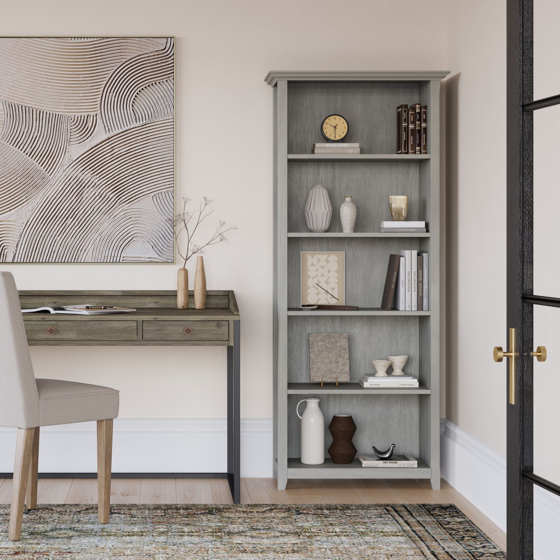 Amherst - 5 Shelf Bookcase, Handcrafted - The Sleep Loft - Online Mattress Showroom NYC