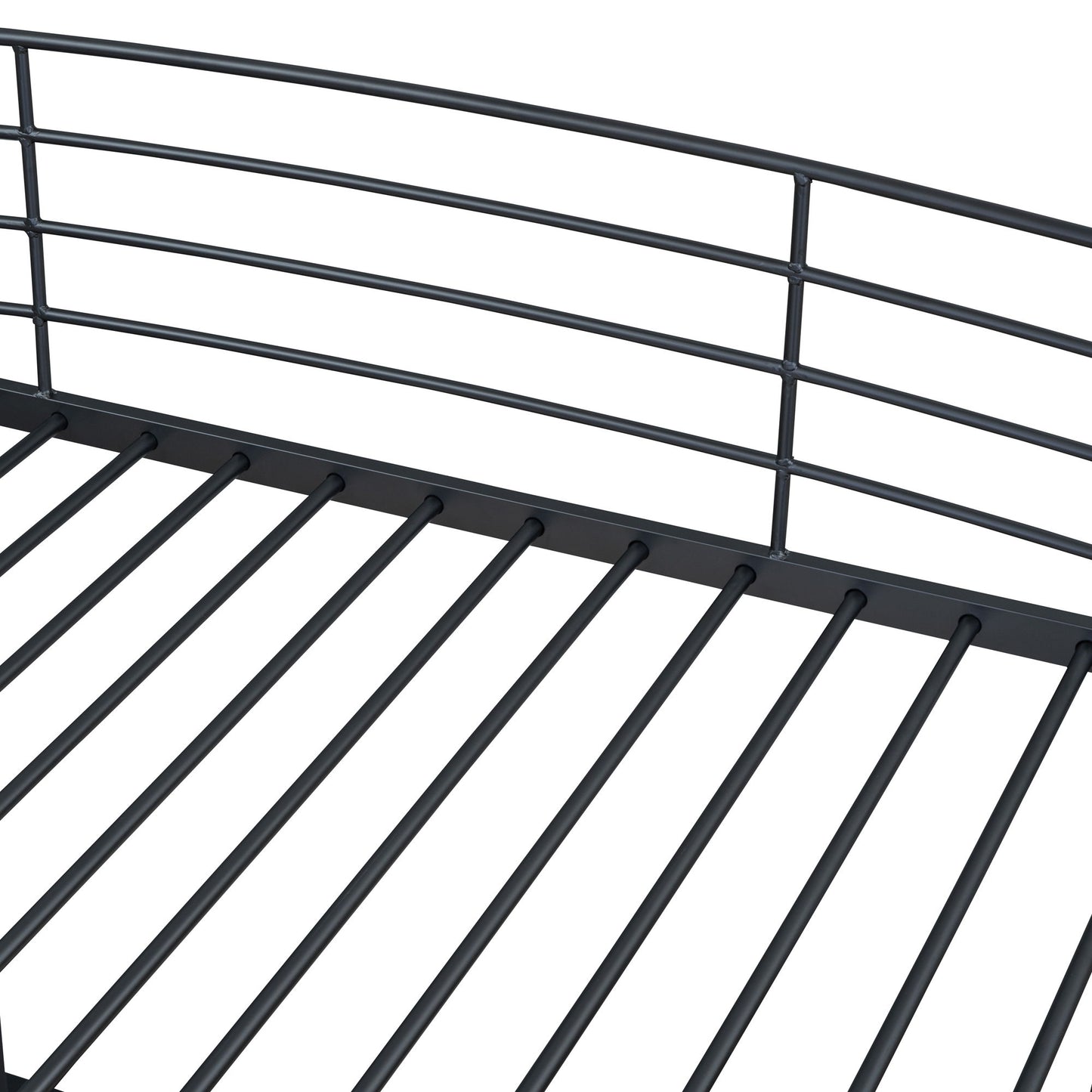 Loft Bed With 4 Layers Of Shelves And L-Shaped Desk, Stylish Metal Frame Bed With A Set Of Sockets, USB Ports And And Wireless Charging - The Sleep Loft - Online Mattress Showroom NYC