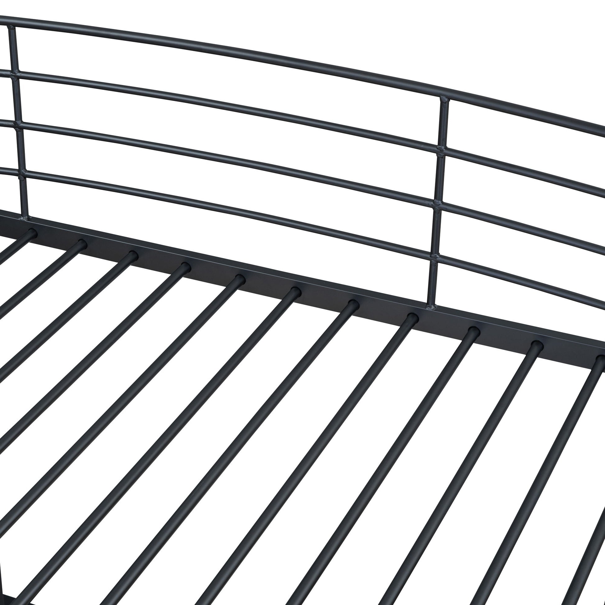 Loft Bed With 4 Layers Of Shelves And L-Shaped Desk, Stylish Metal Frame Bed With A Set Of Sockets, USB Ports And And Wireless Charging - The Sleep Loft - Online Mattress Showroom NYC