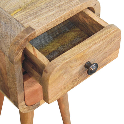 Curved Nightstand, - The Sleep Loft - Online Mattress Showroom NYC