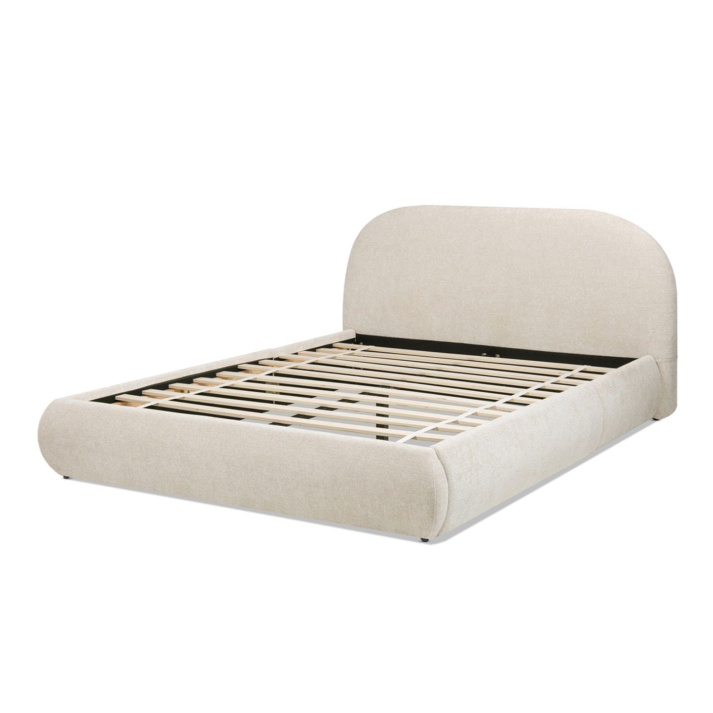 Archie Puffy Grounded - Upholstered Platform Bed - The Sleep Loft - Online Mattress Showroom NYC