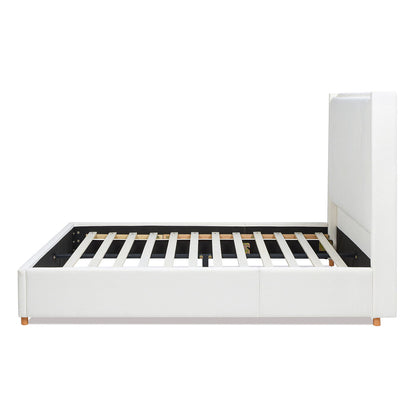 Miramar - Cushion Back Headboard Platform Bed Frame - The Sleep Loft - Online Mattress Showroom NYC
