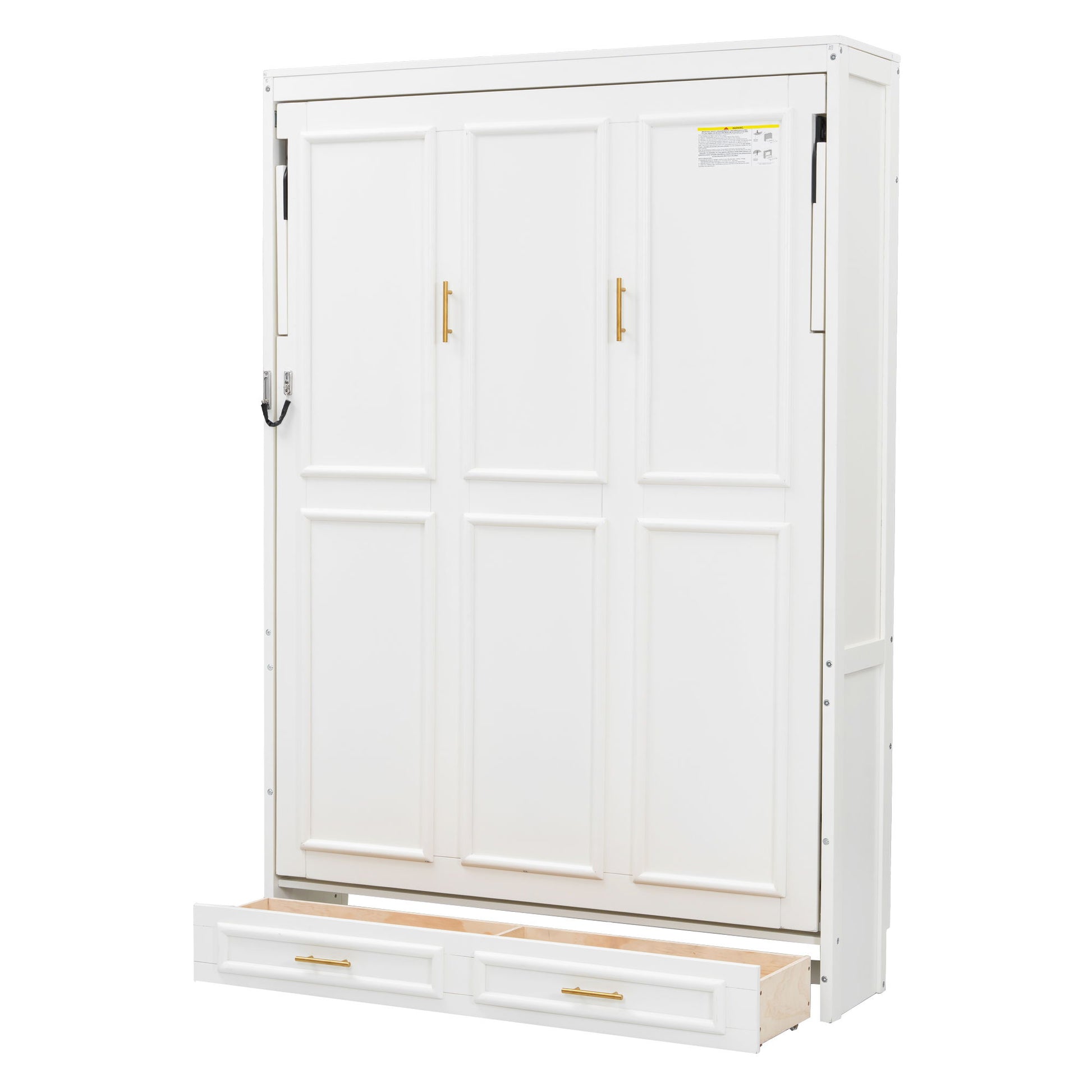 Full Size Murphy Bed With 2 Drawers - Beige - The Sleep Loft - Online Mattress Showroom NYC