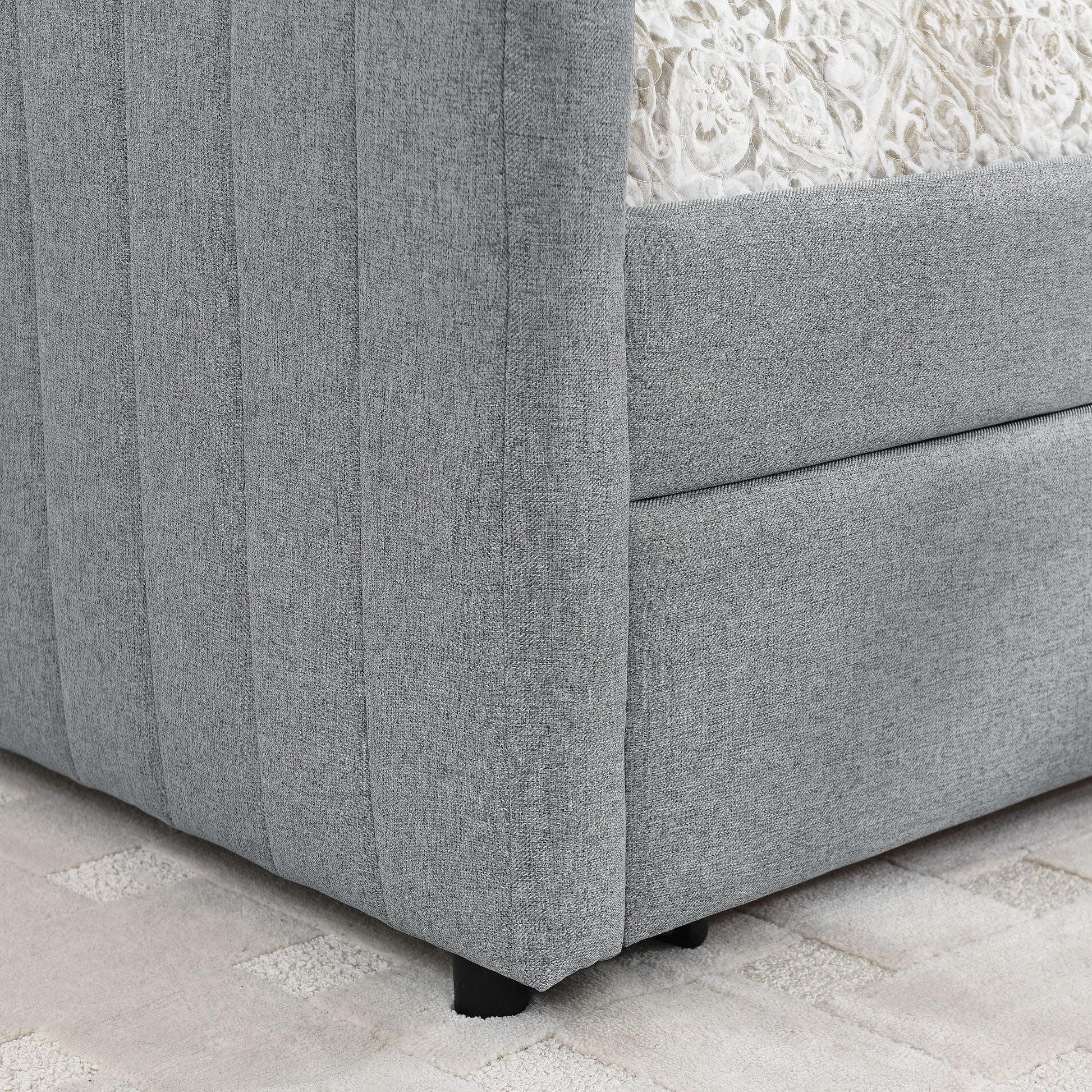 Upholstered Queen Daybed With 2 Drawers - The Sleep Loft - Online Mattress Showroom NYC