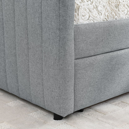 Upholstered Queen Daybed With 2 Drawers - The Sleep Loft - Online Mattress Showroom NYC