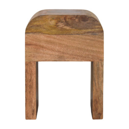 Mini Darcy - Nightstand With Curved Edges - The Sleep Loft - Online Mattress Showroom NYC