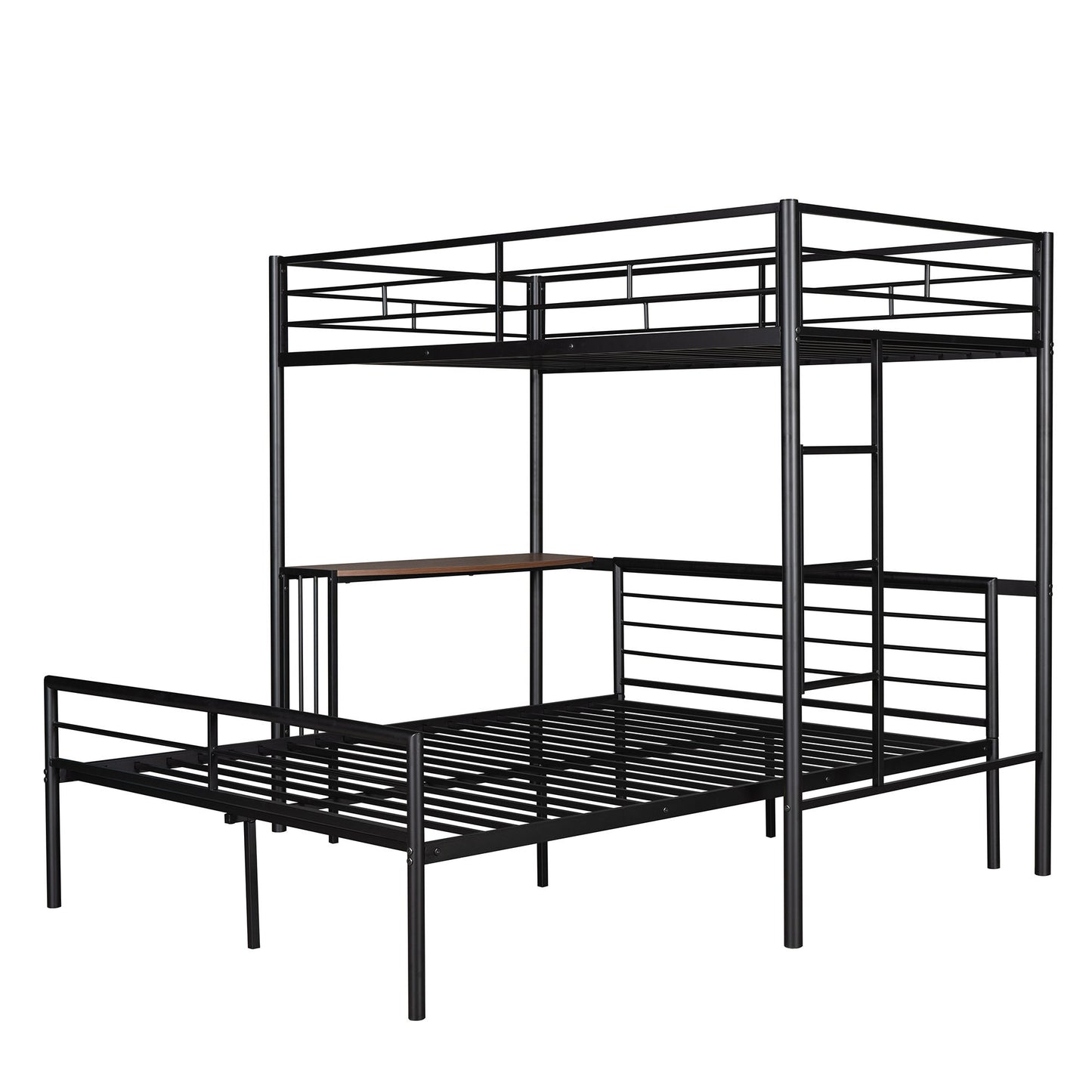 Bunk Bed With Desk, Ladder And Quality Slats For Bedroom - The Sleep Loft - Online Mattress Showroom NYC