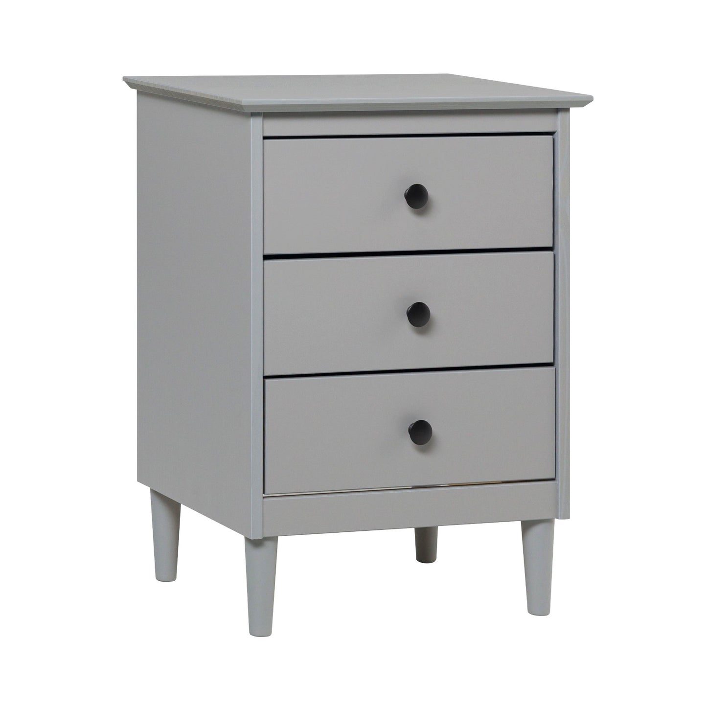 Classic 3 Drawer Solid Wood Nightstand - The Sleep Loft - Online Mattress Showroom NYC