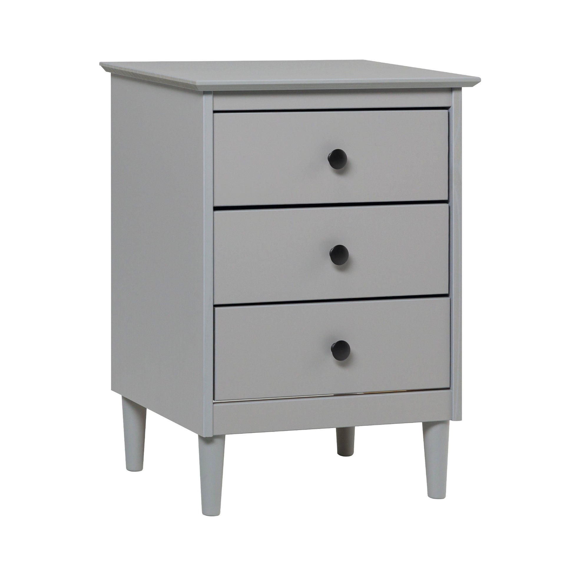 Classic 3 Drawer Solid Wood Nightstand - The Sleep Loft - Online Mattress Showroom NYC