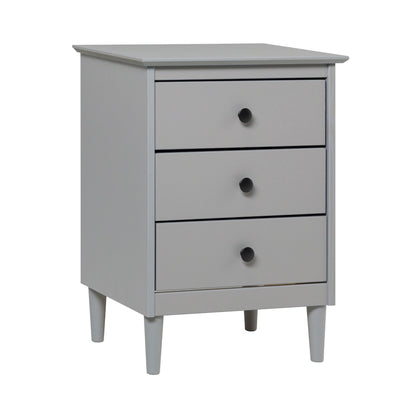 Classic 3 Drawer Solid Wood Nightstand - The Sleep Loft - Online Mattress Showroom NYC