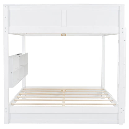 Bunk Bed With Storage Cabinets And USB Ports - The Sleep Loft - Online Mattress Showroom NYC