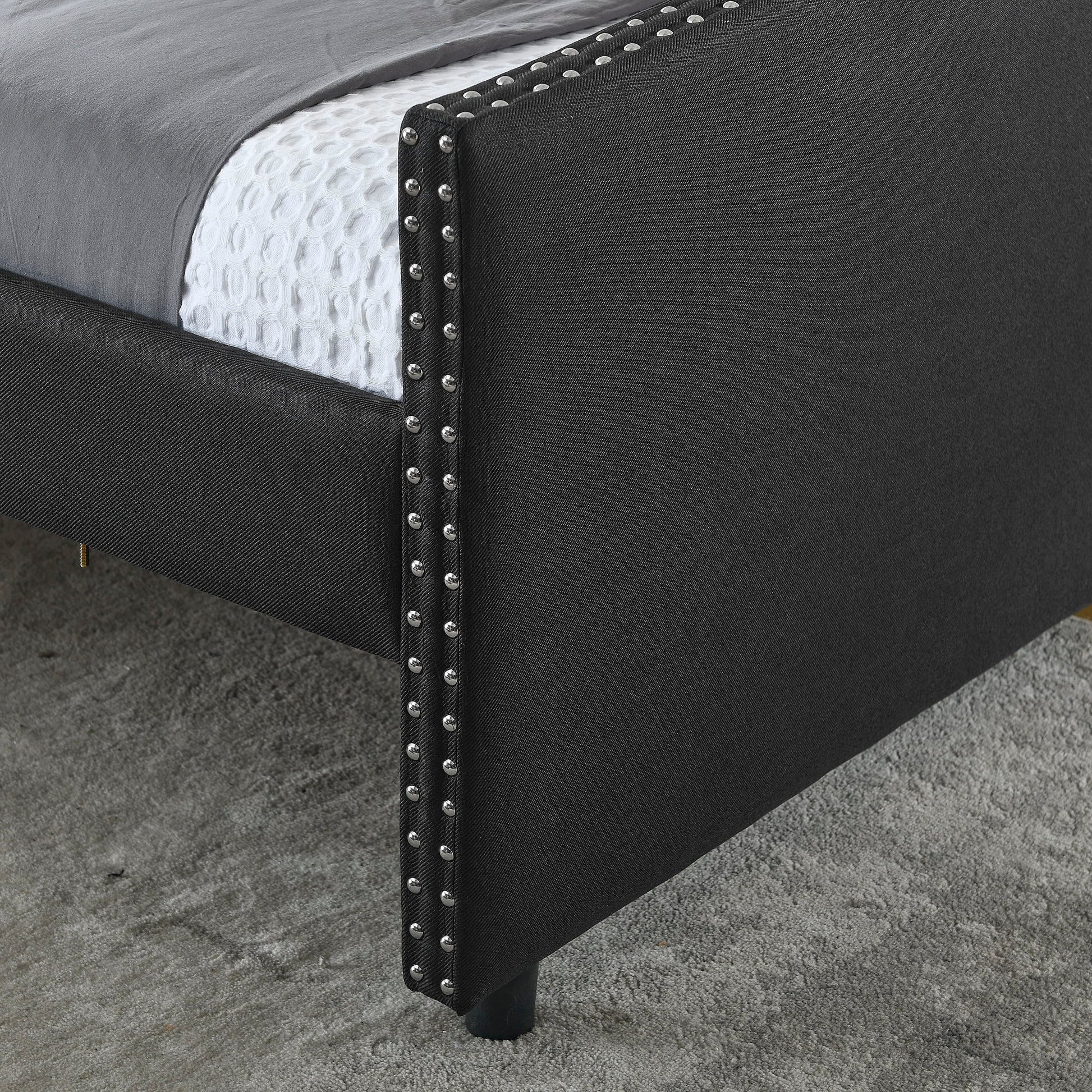 Upholstered Tufted Daybed With 2 Drawers, Waved Arms - The Sleep Loft - Online Mattress Showroom NYC