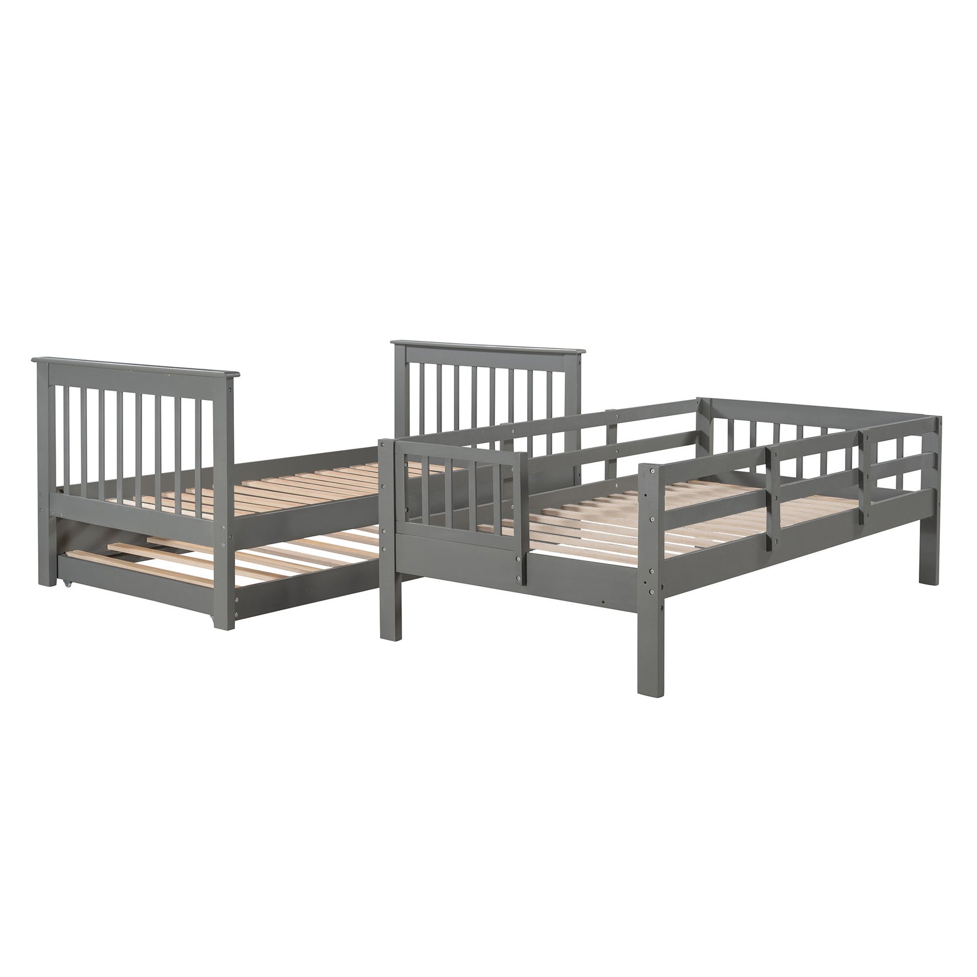 Stairway Bunk Bed With Storage And Guard Rail For Bedroom - The Sleep Loft - Online Mattress Showroom NYC