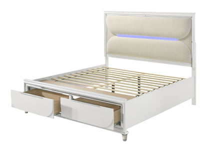 Tarian - Boucle With LED & Storage - The Sleep Loft - Online Mattress Showroom NYC