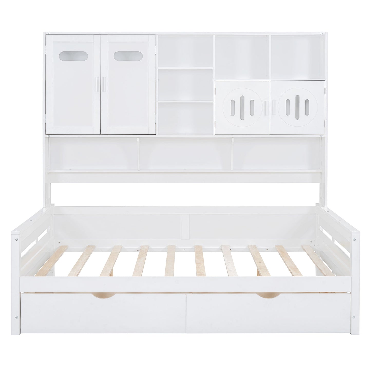 Daybed With All-In-One Cabinet And Shelf - The Sleep Loft - Online Mattress Showroom NYC
