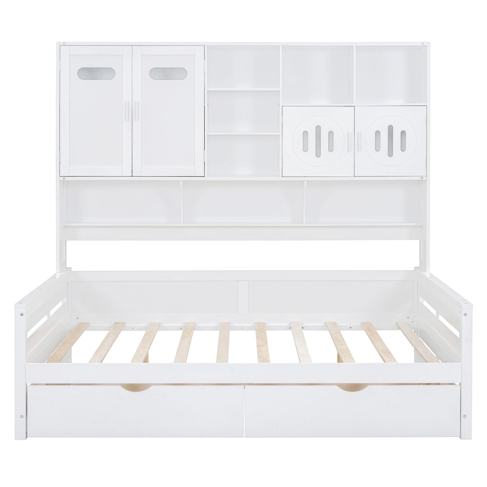 Daybed With All-In-One Cabinet And Shelf - The Sleep Loft - Online Mattress Showroom NYC
