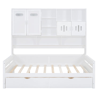 Daybed With All-In-One Cabinet And Shelf - The Sleep Loft - Online Mattress Showroom NYC