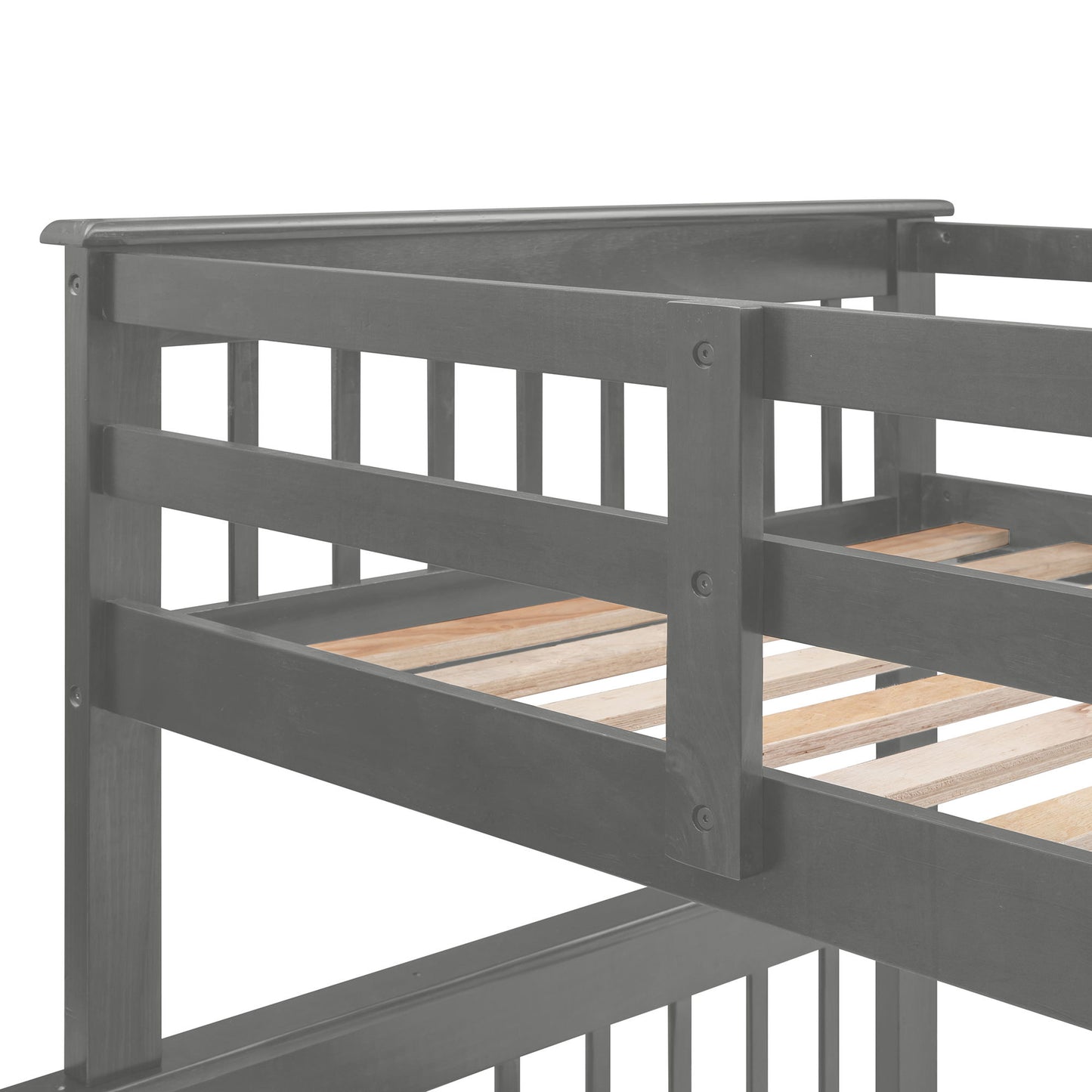 Stairway Bunk Bed With Storage And Guard Rail For Bedroom - The Sleep Loft - Online Mattress Showroom NYC