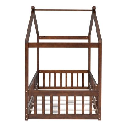 Bed House Bed Frame With Fence - The Sleep Loft - Online Mattress Showroom NYC