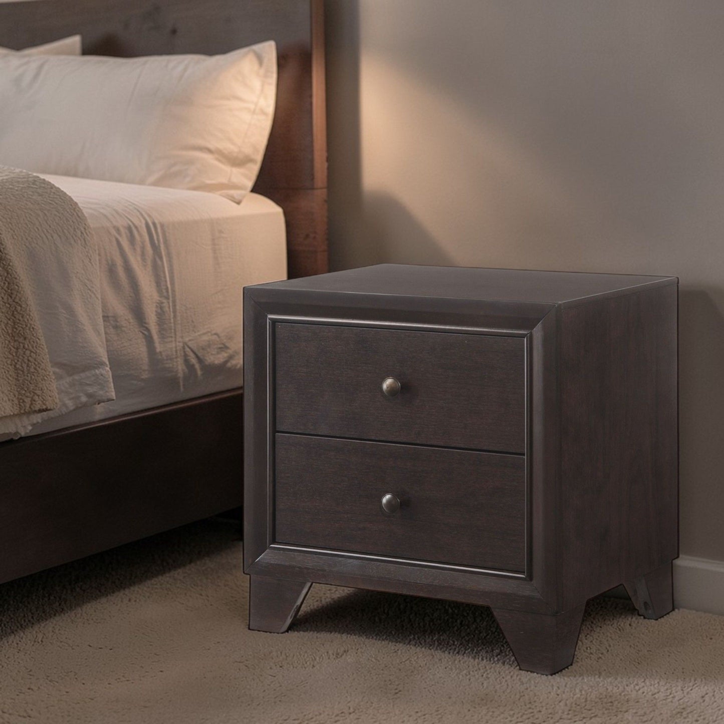 Madison - Nightstand - Espresso - The Sleep Loft - Online Mattress Showroom NYC
