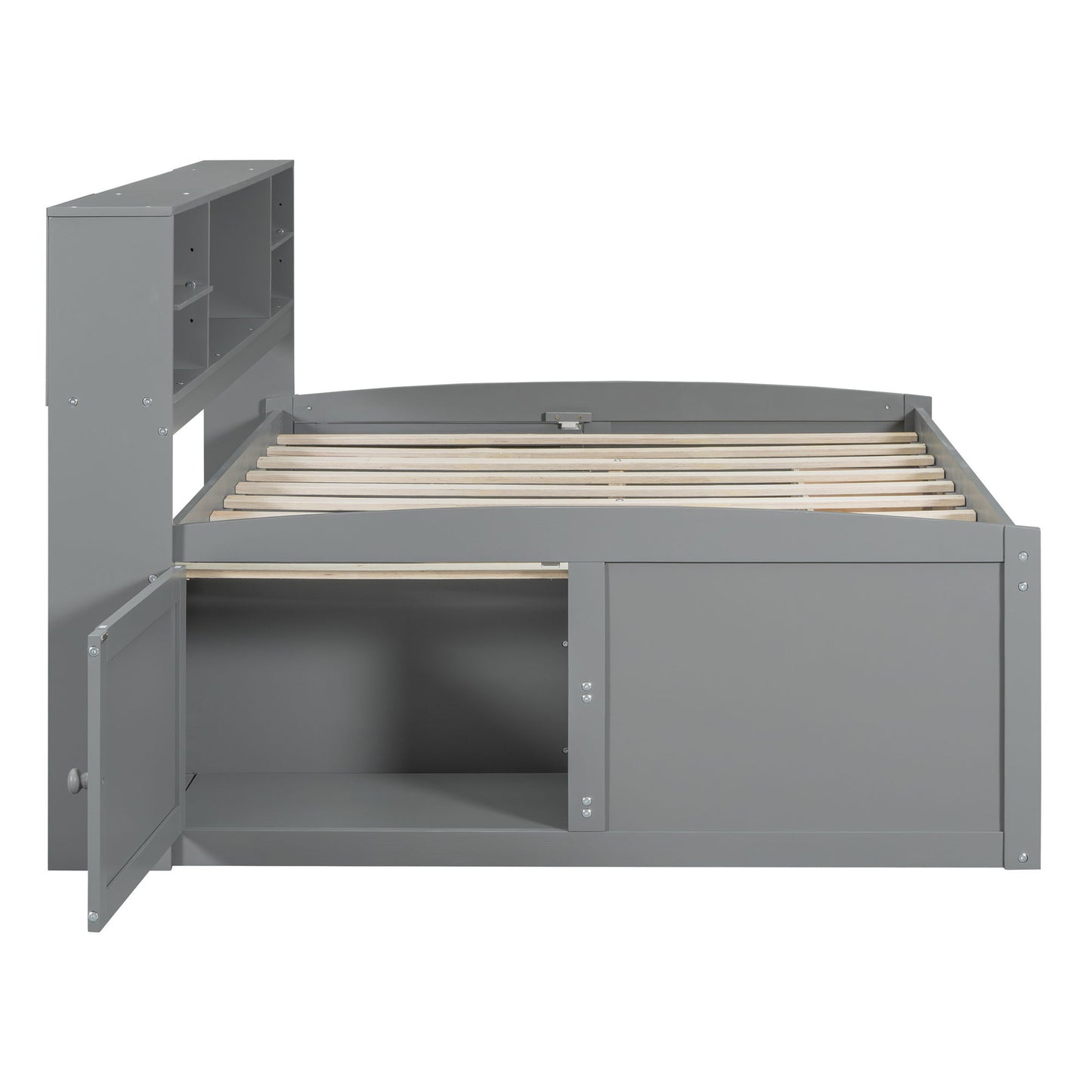 Daybed With 2 Bedside Cabinets, Upper Shelves And 4 Drawers - The Sleep Loft - Online Mattress Showroom NYC