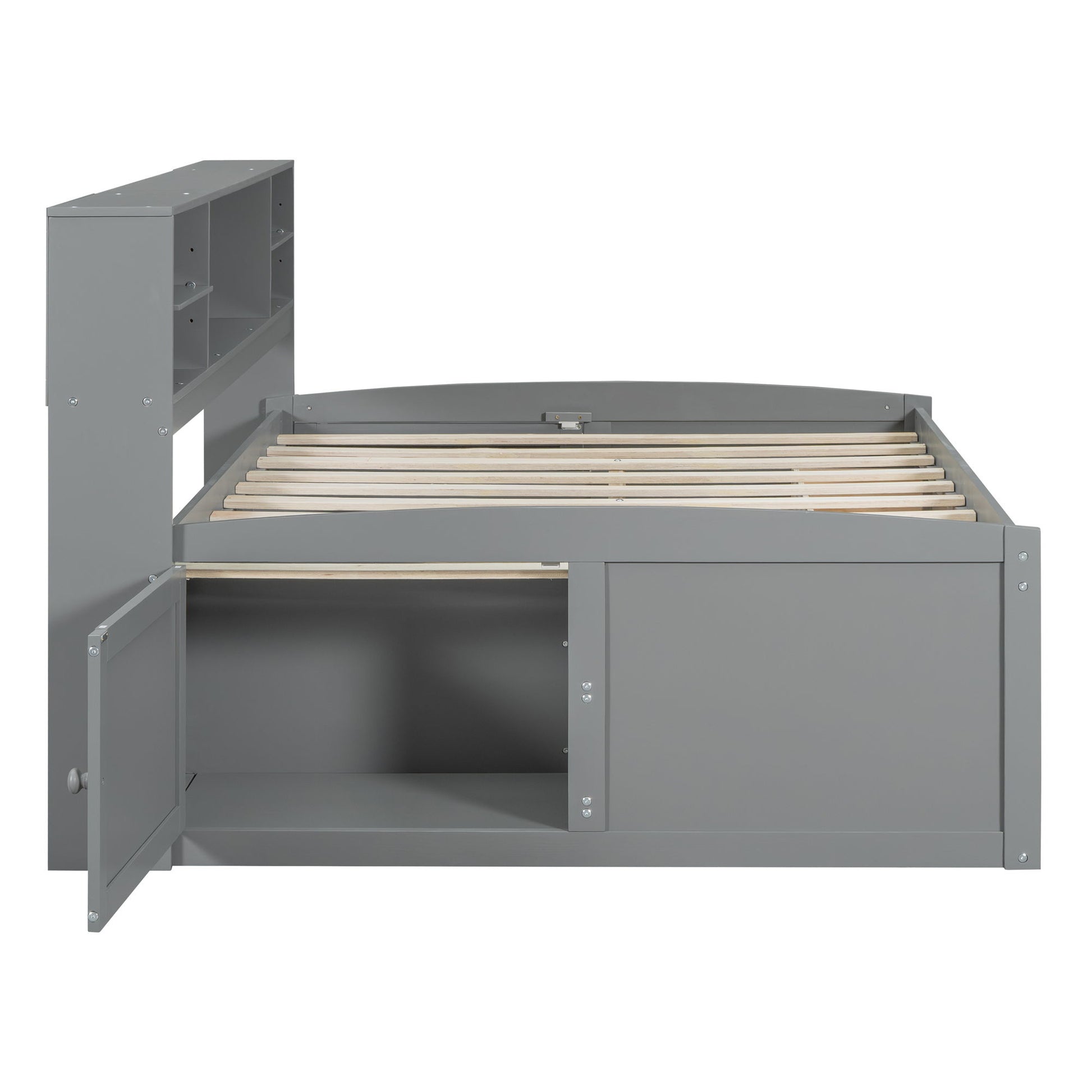 Daybed With 2 Bedside Cabinets, Upper Shelves And 4 Drawers - The Sleep Loft - Online Mattress Showroom NYC